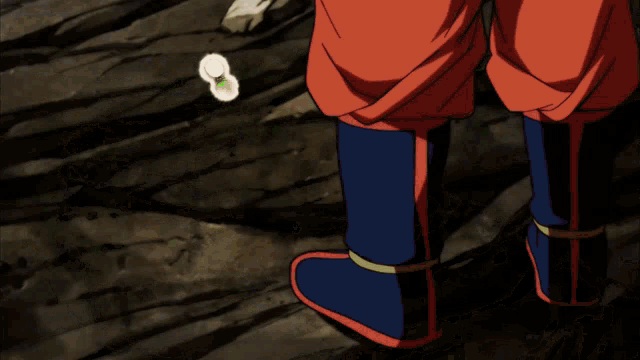 a cartoon of a man in a red and blue outfit