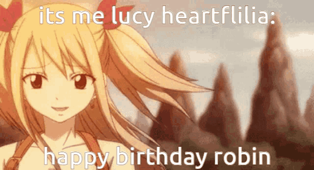 Rob Lucy Heartfilia GIF - Rob Lucy Heartfilia Birthday GIFs