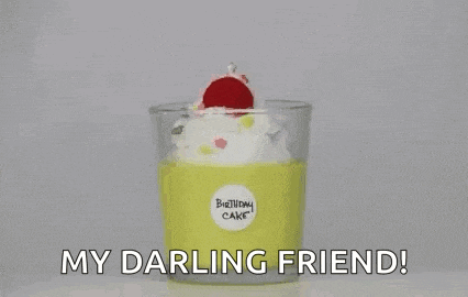 a birthday cake with whipped cream and a candle on top of it .