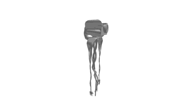 a 3d rendering of a camera with a white background