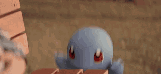squirtle is a pokemon that looks like a turtle and has red eyes