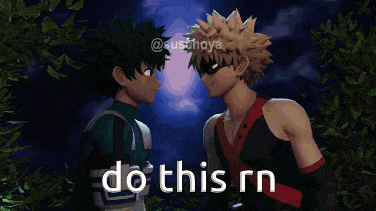two anime characters standing next to each other with the words do this rn