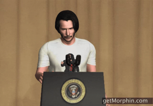 Keanu Reeves Mic Drop GIF - Keanu Reeves Mic Drop Obama GIFs