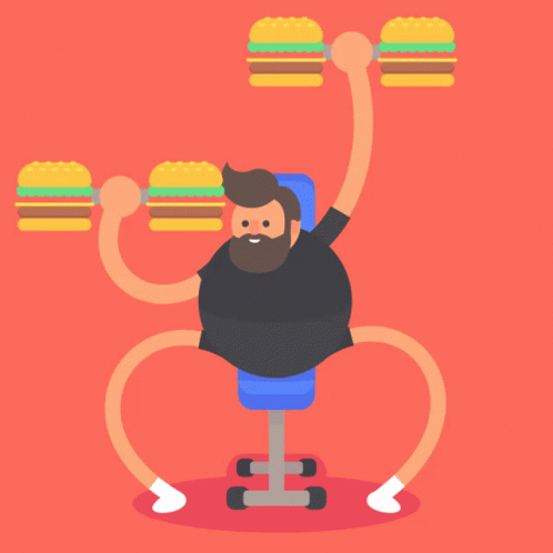 Burger Workout GIF - Burger Workout Diet GIFs