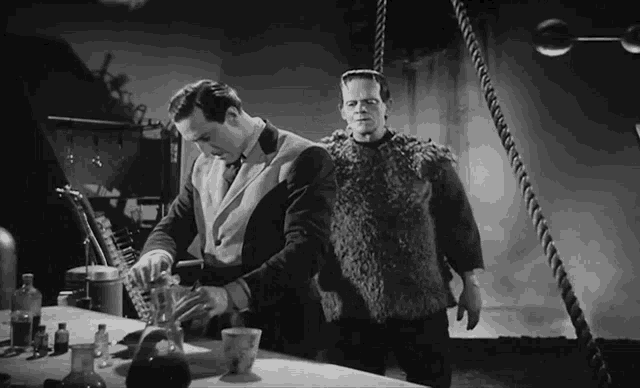 Wait The Monster GIF - Wait The Monster Baron Wolf Von Frankenstein GIFs