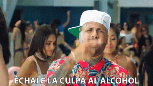 Echale La Culpa Al Alcohol Nicky Jam GIF - Echale La Culpa Al Alcohol Nicky Jam Steve Aoki GIFs