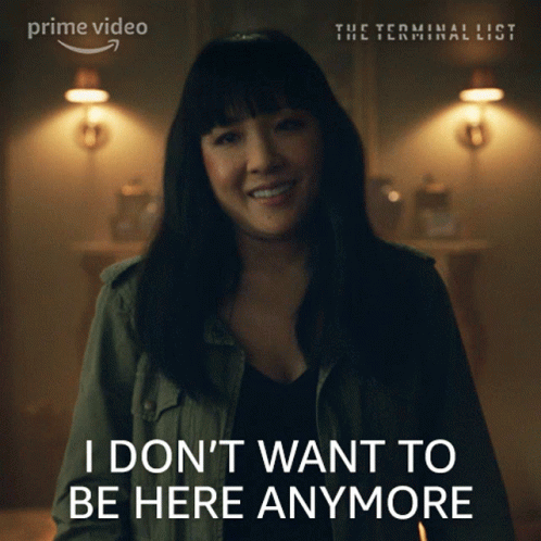 I Dont Want To Be Here Anymore Katie Buranek GIF - I Dont Want To Be Here Anymore Katie Buranek The Terminal List GIFs