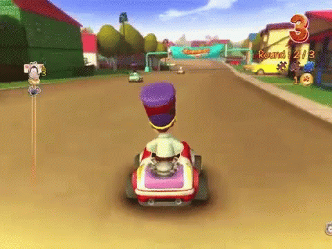 Garfield Kart Garfield GIF - Garfield Kart Garfield Garfield Racing GIFs