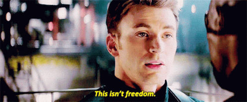 This Isnt Freedom Captain America GIF - This Isnt Freedom Captain America Chris Evans GIFs