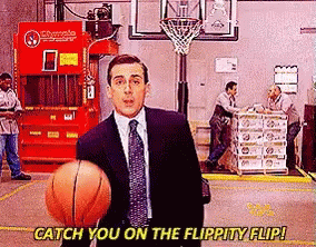 Flippity Flip Basketball GIF - Flippity Flip Basketball Michael Scott GIFs