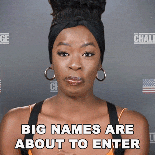 Big Names Are About To Enter Justine GIF - Big Names Are About To Enter Justine The Challenge World Championship GIFs