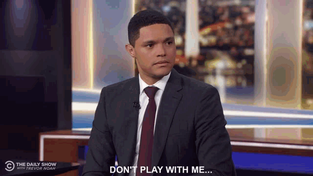 Dont Play With Me Trevor Noah GIF - Dont Play With Me Trevor Noah Spray GIFs