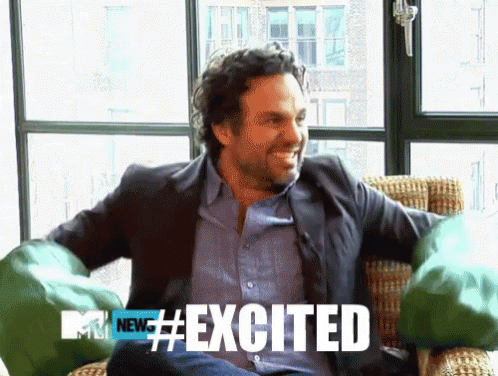Mark Ruffalo Excited GIF - Mark Ruffalo Excited Avengers GIFs