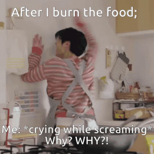 Burnt Food Screaming GIF - Burnt Food Screaming Crying GIFs