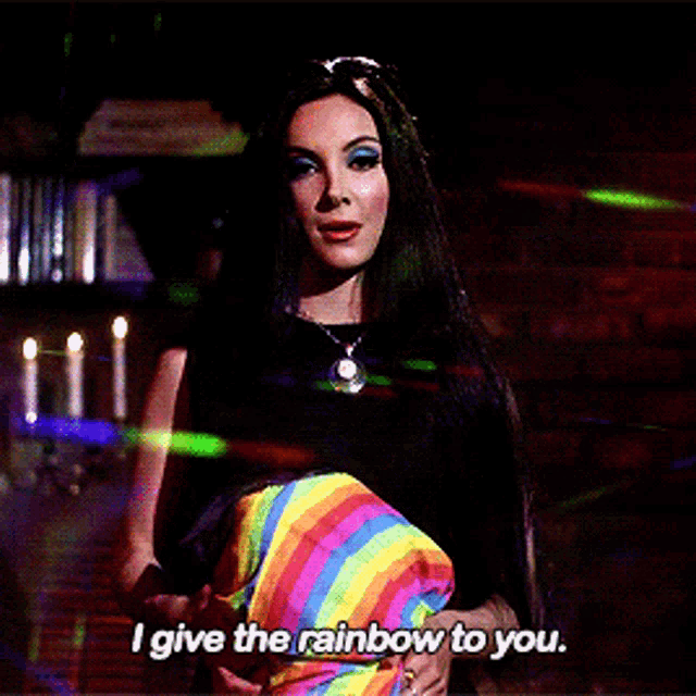 The Love Witch I Give The Rainbow To You GIF - The Love Witch I Give The Rainbow To You GIFs