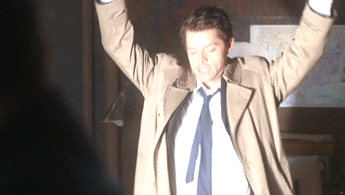 When I'M Up All Night Then I Have Coffee GIF - Supernatural Castiel Running GIFs