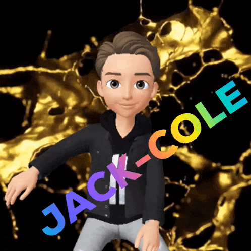 a cartoon character with the name jack-cole on the bottom
