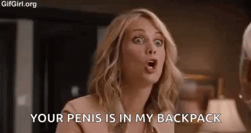 Sucking Dick Your Penis Is In My Backpack GIF - Sucking Dick Your Penis Is In My Backpack Kristen Wiig GIFs