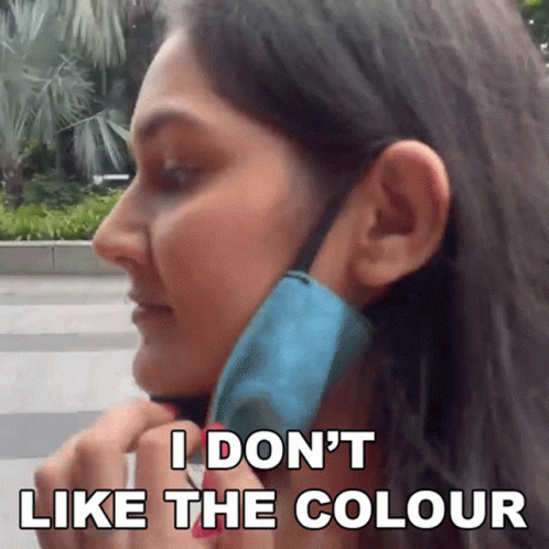 I Dont Like The Colour Kritika Sharma GIF - I Dont Like The Colour Kritika Sharma Sharma Sisters GIFs