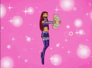 a cartoon character is holding a worm with a big mouth