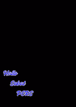 a close up of a woman 's face with the words hallo sobat pers written below her