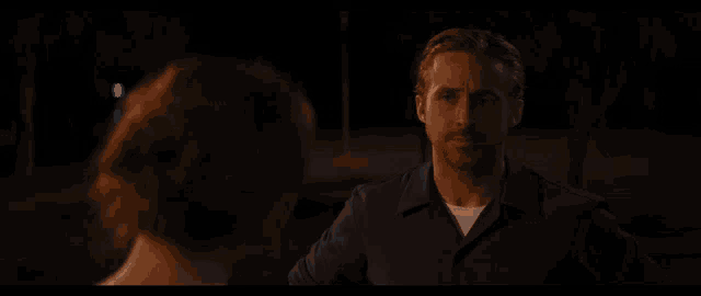 a man talking to a woman with the words " you 're a baby "