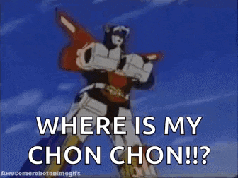 a cartoon character is flying through the air and says `` where is my chon chon ? ''