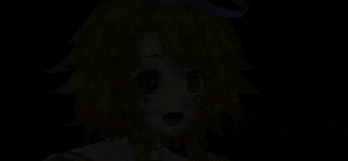 a pixel art of a girl with green hair and a hat