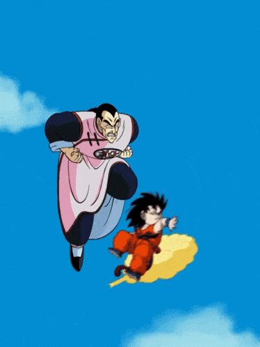 a cartoon drawing of a person kicking another person with a burst of light coming out of their butt