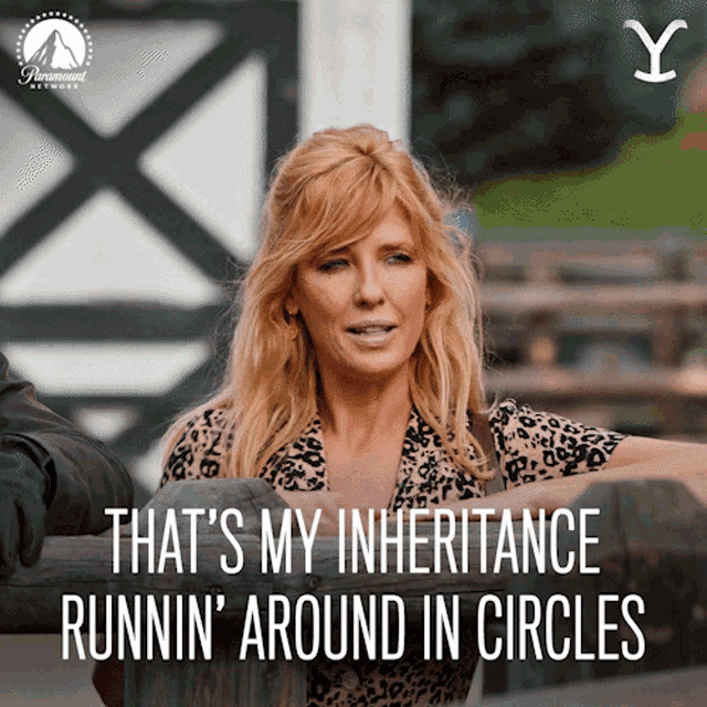 Thats My Inheritance Runnin Aroung In Circles Beth Dutton GIF - Thats My Inheritance Runnin Aroung In Circles Beth Dutton Kelly Reilly GIFs