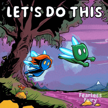 a poster that says let 's do this fearless fairy on it