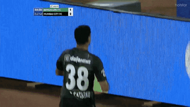 a player with the number 38 on his back