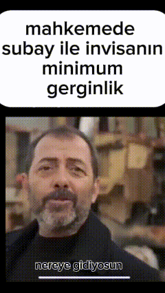a man with a beard says mahkemede subay ile invisanı minimum gerginlik