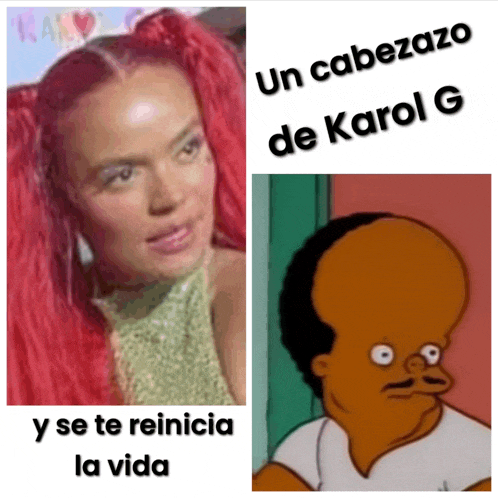 a picture of a woman with red hair and a picture of a cartoon character with a big head