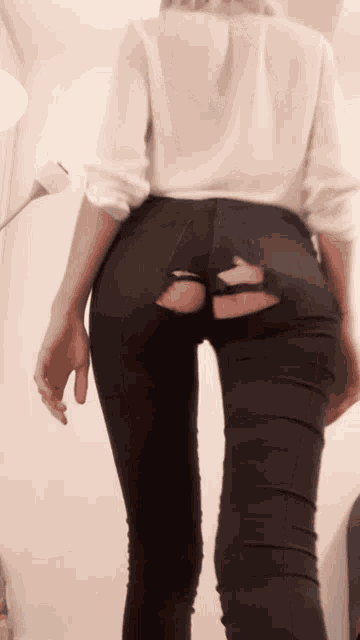 Ripped Jeans GIF - Ripped Jeans Ass GIFs