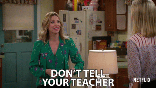 Dont Tell Your Teacher Sneaky GIF - Dont Tell Your Teacher Sneaky Keep It As Secret GIFs