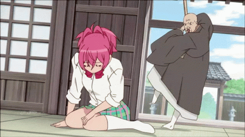 Anime Schoolgirl GIF - Anime Schoolgirl Spank GIFs