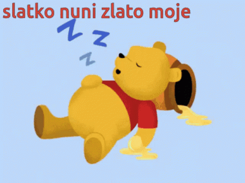 Slatko Nuni Zlato Moje Sweet Nun I My Gold GIF - Slatko Nuni Zlato Moje Sweet Nun I My Gold Winnie The Pooh GIFs