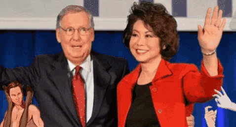 Mitch Mcconnell Elaine Chao GIF - Mitch Mcconnell Elaine Chao Turtle GIFs
