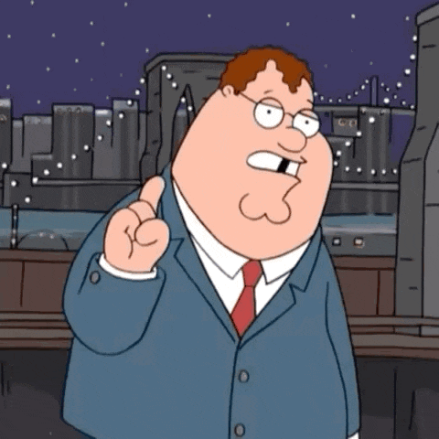 peter griffin from family guy is making a funny face