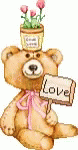Love Bear GIF - Love Bear Flower GIFs