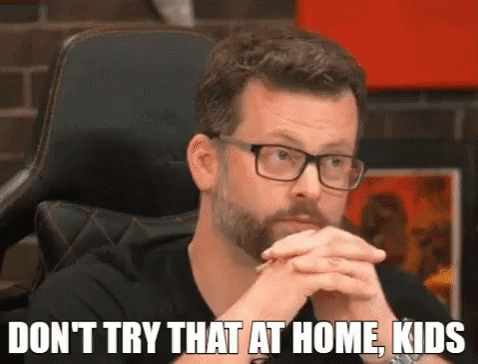 Chris Ode Dont Try This At Home GIF - Chris Ode Dont Try This At Home Thats For You Kids GIFs