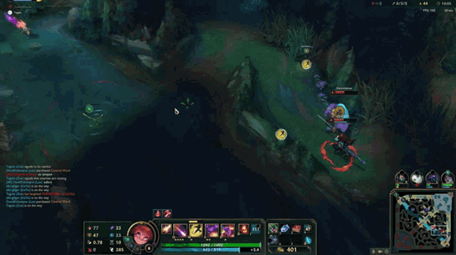 a screenshot of a video game shows a player 's stats and a circle around them