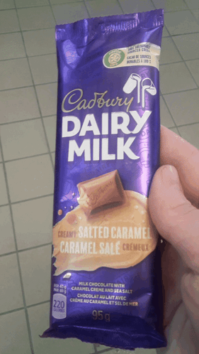 Cadbury Dairy Milk Creamy Salted Caramel GIF