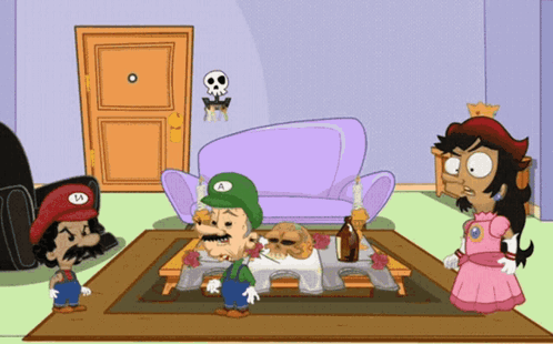 La Familia Del Barrio Super Mario Bros GIF - La Familia Del Barrio Super Mario Bros GIFs