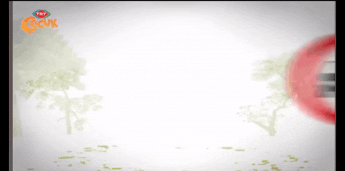 a blurred image of a target with the words trt cocuk on the bottom