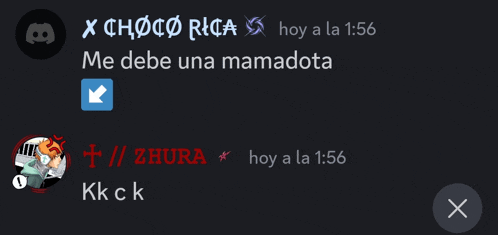 a screenshot of a discord conversation between zhura and kkck