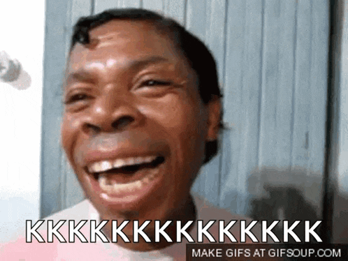 a woman is laughing with the words make gifs at gifsoup.com under her