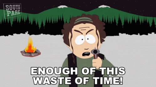 Enough Of This Waste Of Time Elder Garth GIF - Enough Of This Waste Of Time Elder Garth South Park GIFs