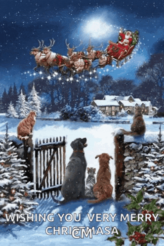 a christmas card that says wishing you very merry